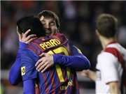 Bóng đá anh, ngoại hạng anh, lịch thi đấu euro 2012, Chấm điểm Rayo Vallecano 0-7 Barca: Đêm thăng hoa của Messi và Pedro